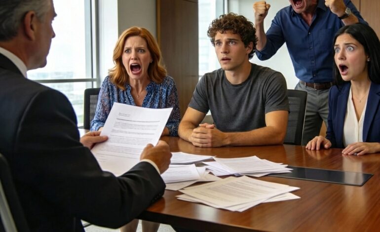 At the will reading, my parents laughed while handing my sister $6.9m. Me? They gave me $1 and said, ‘go earn your own’ my mother smirked some kids just don’t measure up. But when the lawyer read grandpa’s final letter my mom started screaming…