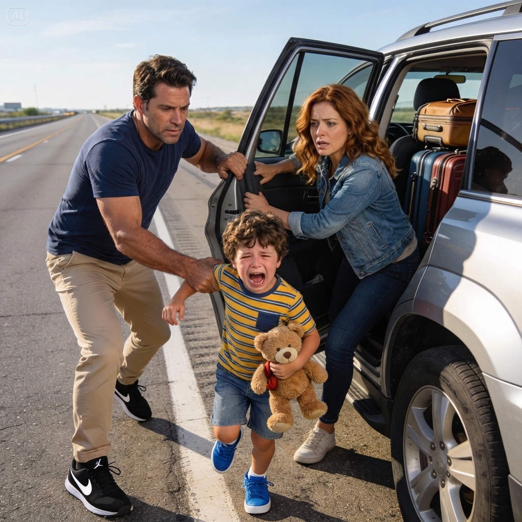 My husband unbuckled our toddler and threw us out of the car. ‘Brian, what are you doing?!’ I shouted. But when he sped off and I realized he’d packed everything—except my things—I knew this wasn’t sudden. It was a plan.