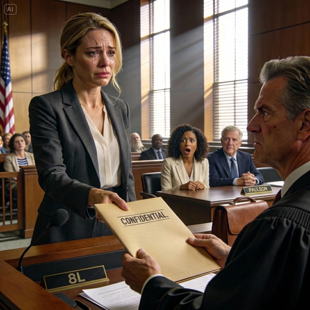 My sister dumped her baby on my doorstep then disappeared. My parents said, “She’s your burden now.” Ten years later, they sued me for custody claiming I kept them apart. But when I handed the judge a sealed folder his eyes widened. Then he asked, “Do they even know what you have?” I just nodded and got ready to speak.