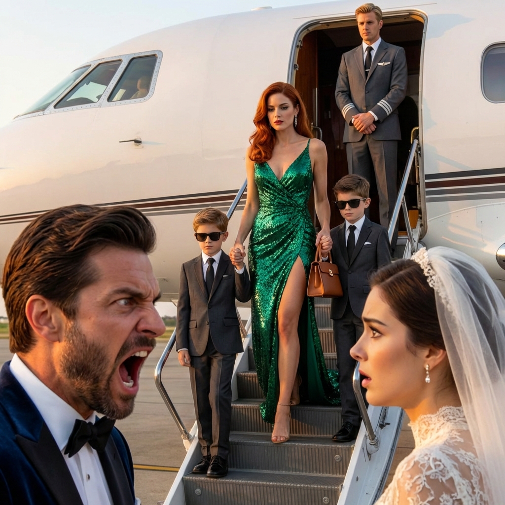 Ex husband thought his ex wife was still poor — until she arrived at his wedding in a billionaire’s jet with his twins