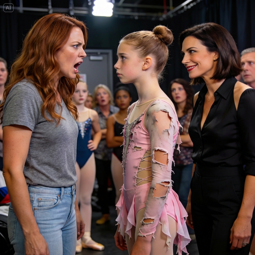 Just hours before my daughter’s big dance competition, my sister-in-law ripped her dress and smirked, now my girls will win for sure. I stood there stunned, unsure what to say until my 12-year-old daughter calmly turned to me and said, “Mom, relax,” and showed me something. I burst out laughing because the dress she tore was actually