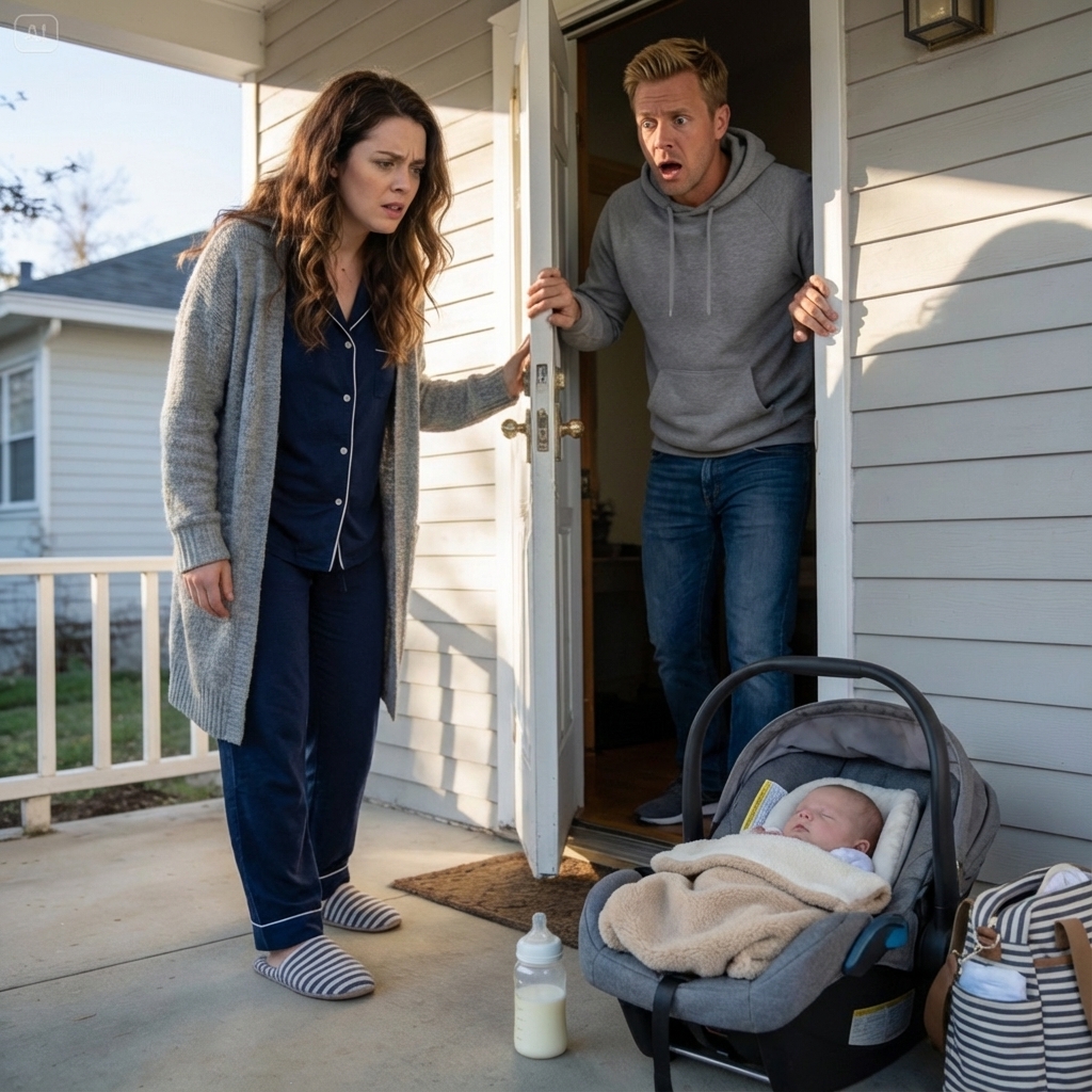 A baby was left at our doorstep. I thought it was a miracle — a gift from heaven after three years of infertility. Then my sister-in-law said, “He looks just like your husband did as a kid,” and handed me a photo that changed everything.