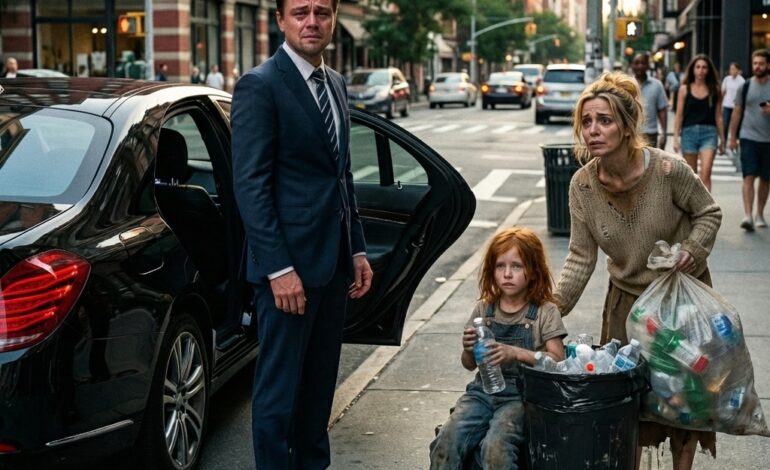 “The Mafia Boss Sees a Little Girl Picking Trash for Mom “— A Poor Mother Faces a Crime Lord After He Discovers the Truth Hidden for Seven Years