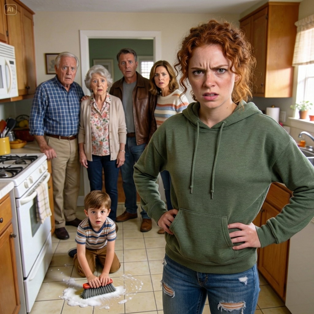 I Came Home From A Work Trip Two Days Early And Found My 9-year-old Daughter Home Alone, Scrubbing The Kitchen Floor “As Punishment.” My In-laws Had Taken Their “Real” Granddaughter To An Amusement Park. I Didn’t Yell. I Didn’t Cry. I Just Did What I Had To Do. By The Next Morning, My Phone Wouldn’t Stop Ringing.