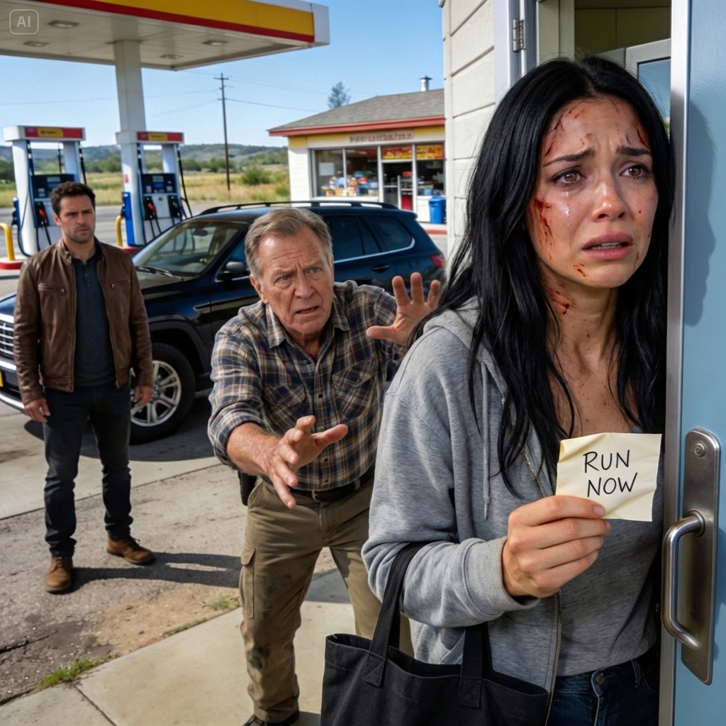 My Husband Took Me On A Trip To “Fix Us.” At A Gas Station, A Stranger Slipped Me A Note: “Run Now.” I Told My Husband, “I’m Going To The Bathroom”… Then The Attendant Told Me The Truth. I Never Got Back In That Car Again.