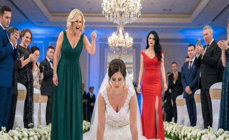 “Get on your knees or the wedding ends now.”Mother-In-Law Forced Pregnant Bride To Crawl Down Aisle To Please Mistress — Groom Watched Coldly
