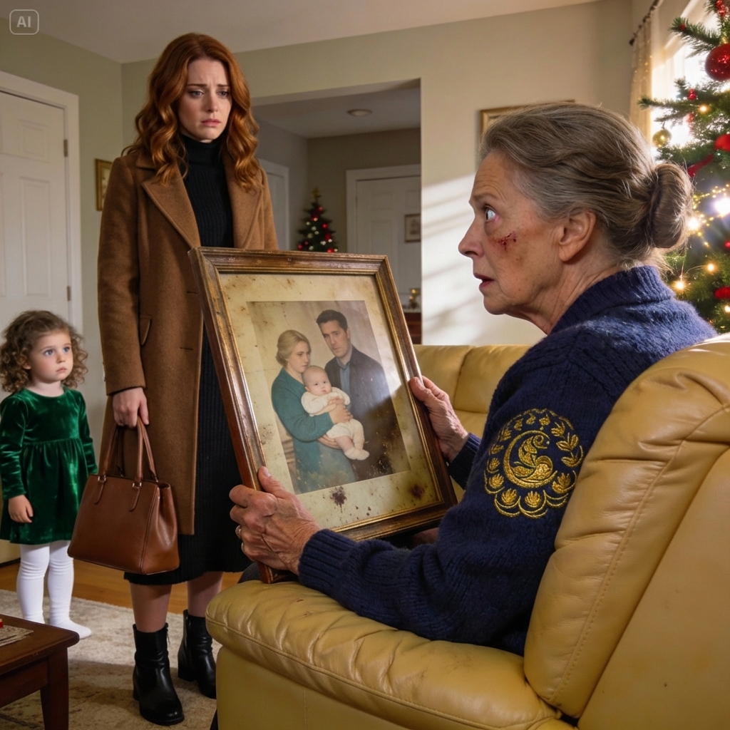 At the family photo shoot, my daughter sat smiling in the front row. But when the Christmas cards arrived, she was completely erased. She looked up at me and asked, ‘Was I not good enough?’ I didn’t answer. I just handed my mother her gift the next day…