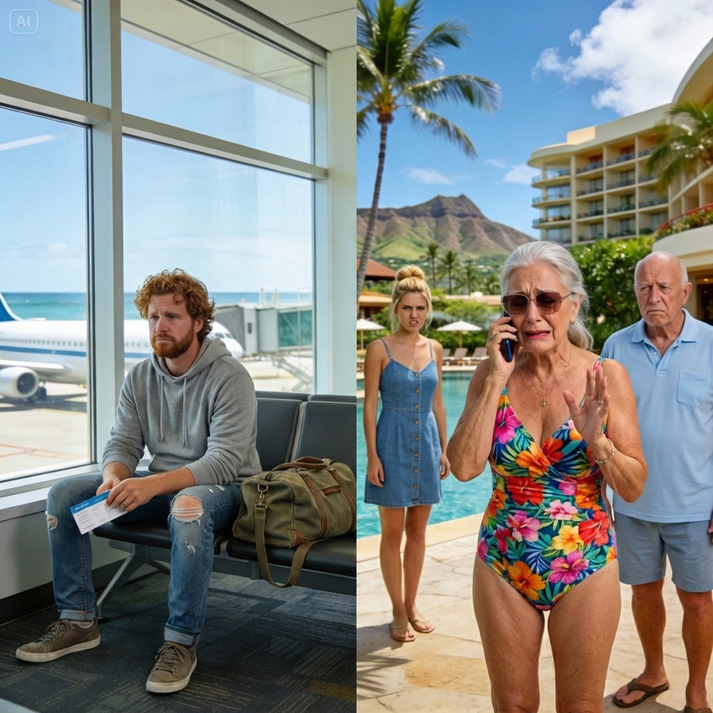 In-laws crashed our honeymoon with no money, stole our dream suite, then told me to pay up or face divorce—so I booked a flight home without a word. Now they’re stranded and panicking!