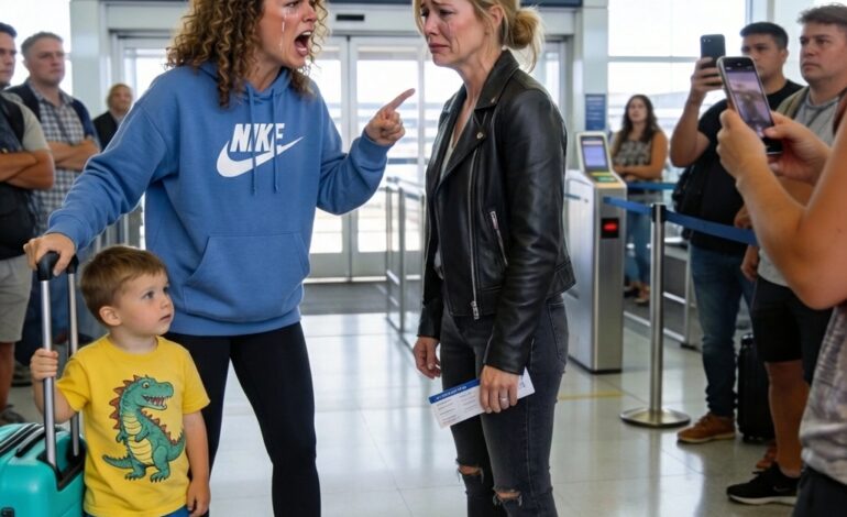 “I don’t care if you’re sick—my child comes first, he deserves your seat’!” she screamed. What happened next silenced the entire gate.