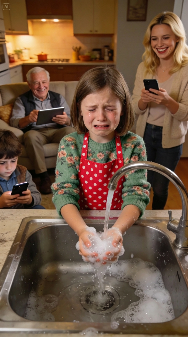 I left my daughter with my parents while I went to a friend’s wedding. When I came back, she was in tears, standing at the sink washing dishes. My mother laughed and said she was being punished like a servant for misbehaving, while my sister watched as her kids played video games. I didn’t argue—I simply took my daughter and walked away.