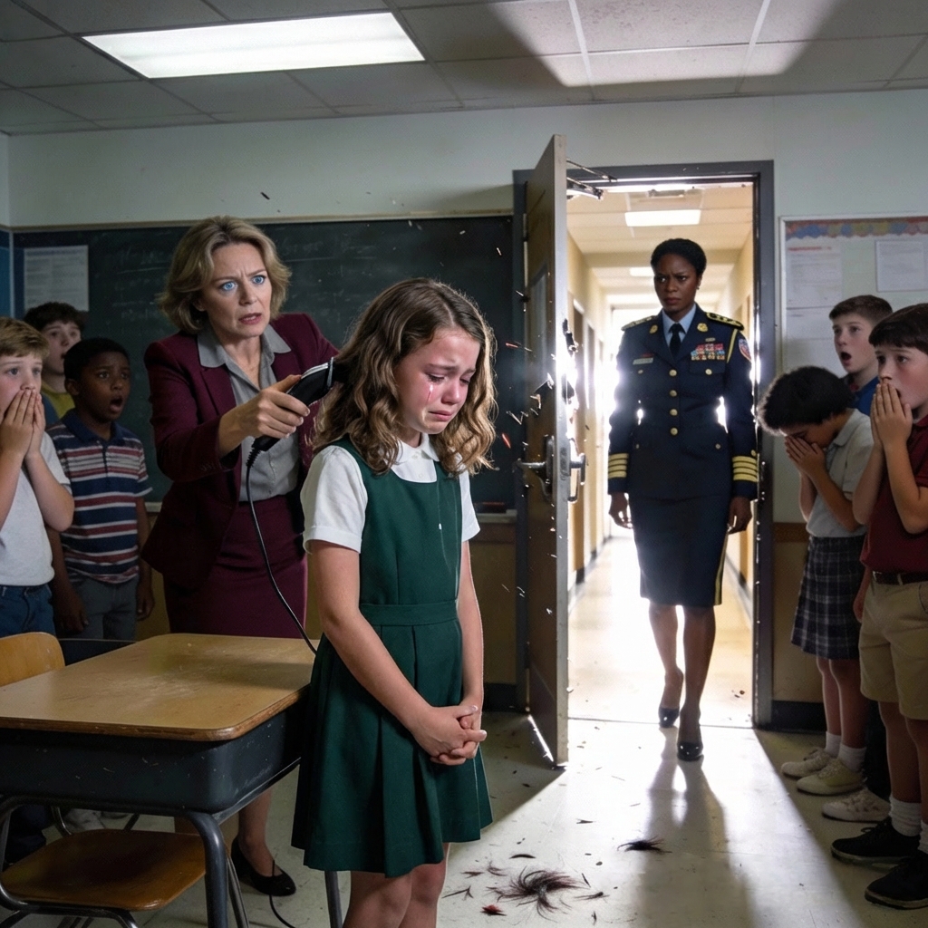 “She Screamed While the Clippers Buzzed — A Teacher’s ‘Rule’ Shattered a Black Child’s Dignity Forever”…