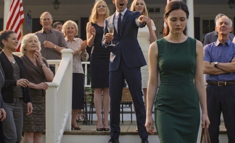 At my brother Tyler’s promotion party, he tapped his glass for silence and grinned like the room belonged to him. “For anyone who doesn’t know her,” he said, pointing straight at me, “this is my sister Abigail—no degree, no future, just freeloads off the family.” People laughed, the kind of laughter that tells you they’ve been waiting to agree. I lifted my own drink, smiled, and answered, “Cheers. This is the last time any of you will see me.” I walked out into the Connecticut cold with my dignity and an old Honda… and I swore I’d never come back. Eighteen months later, they invited me to my nephew’s first birthday like nothing happened, and I drove up anyway—quietly, carefully—because I had something in my pocket that could change the whole story.