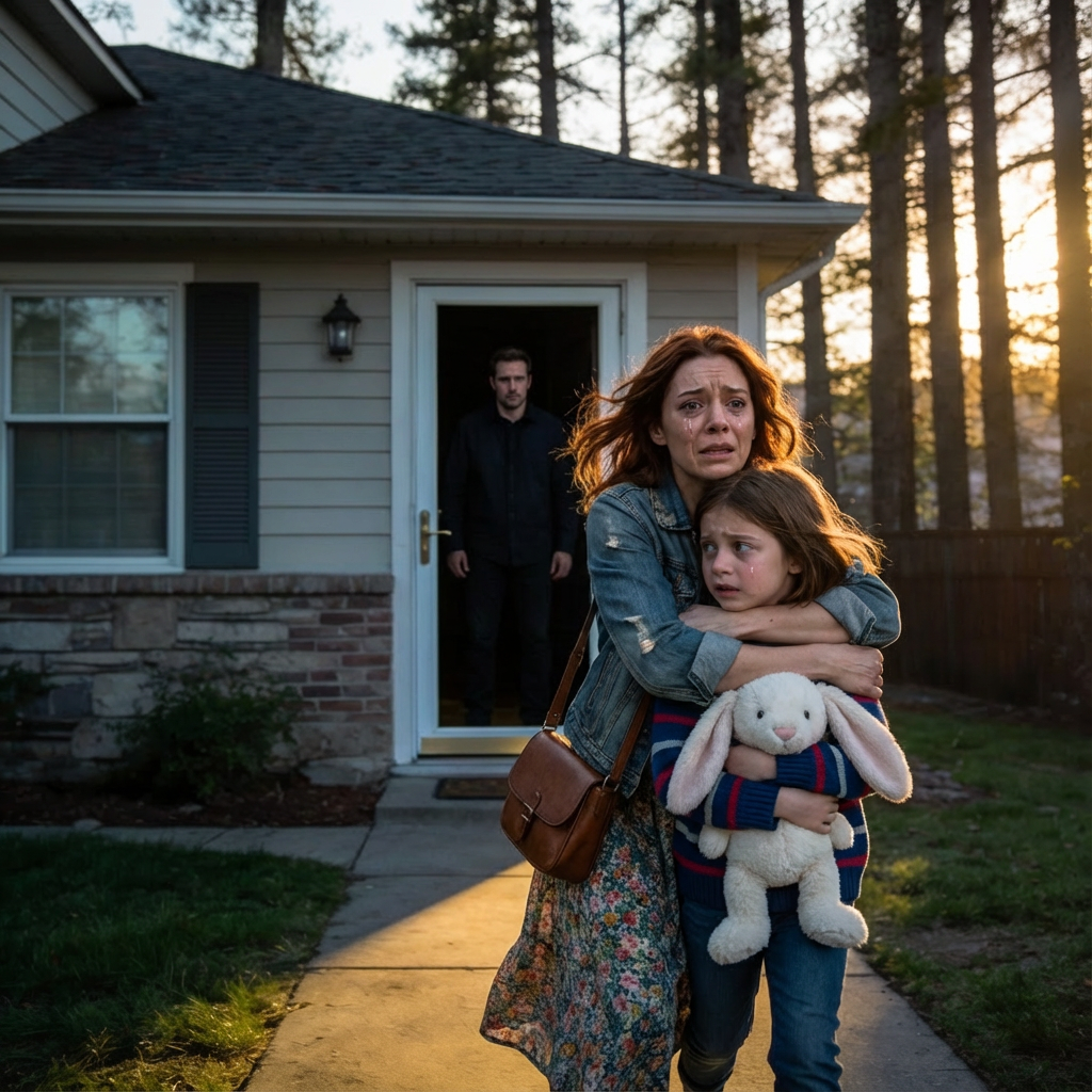 My husband had only just left for a business trip when my 6-year-old daughter whispered in fear, “mommy… we have to run. now.” startled, i asked, “what? why?” trembling, she replied, “we don’t have time. we need to leave the house right now.” i grabbed our bags and reached for the door—then it happened.