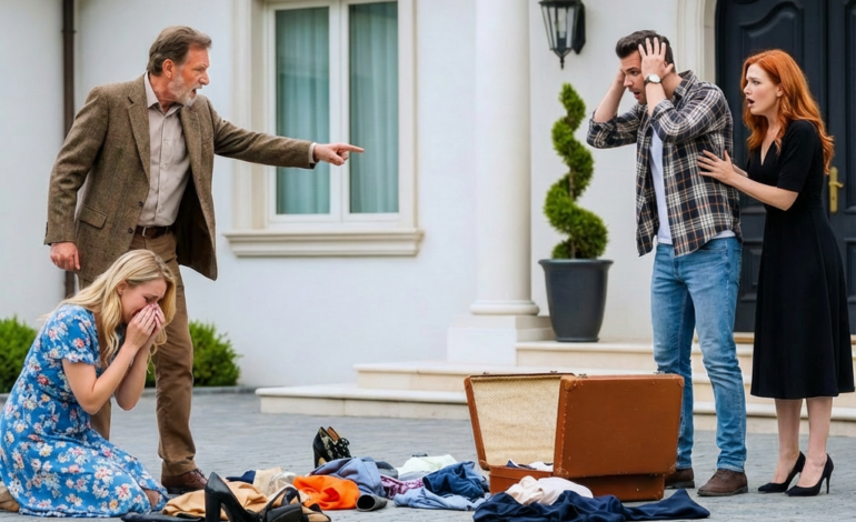 “You’re leaving with nothing”.Millionaire Kicked His Wife Out of the Mansion — Unaware Her Father Owned the Entire Estate