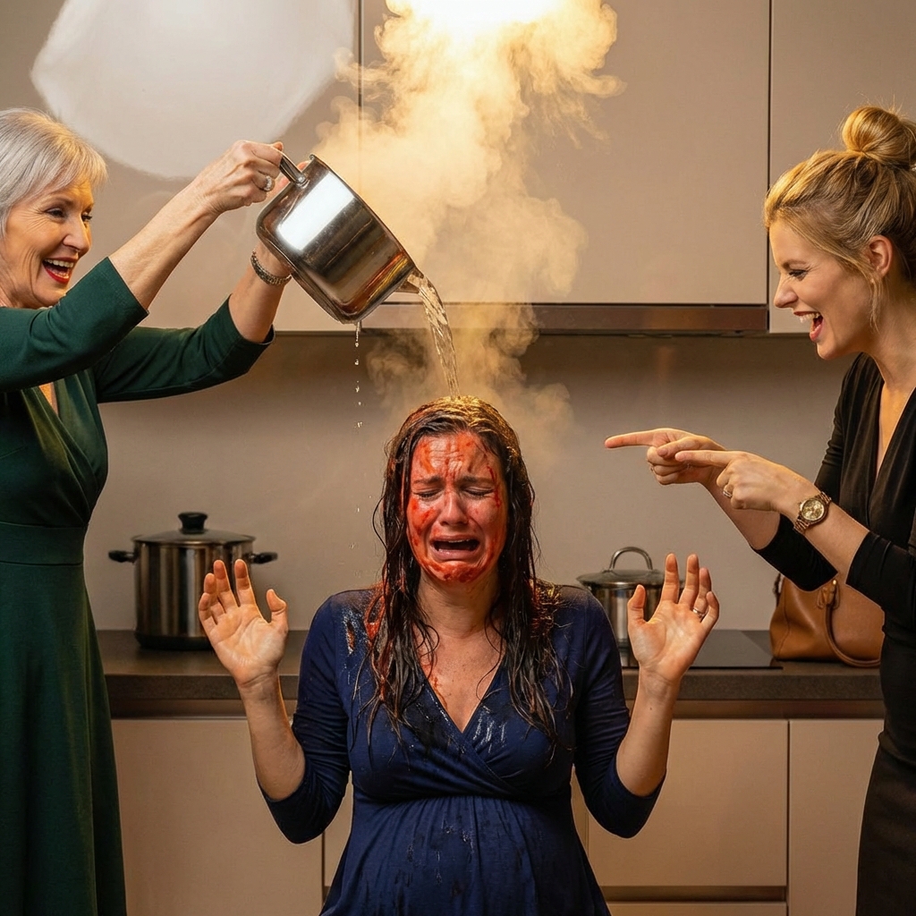 “It was just an accident”.Husband’s Mom Threw Boiling Soup on His Pregnant Wife to Impress the Mistress — What Unfolded Afterw