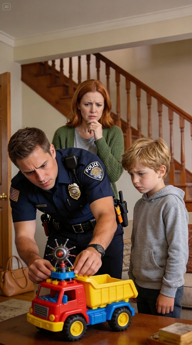 My son ran in excitedly and said that Grandma had sent him a toy. He was holding a package in his hands. I called Grandma to thank her, but she sounded confused and said she hadn’t sent anything. A sense of unease washed over me, and I immediately called the police. What they found next was shocking.