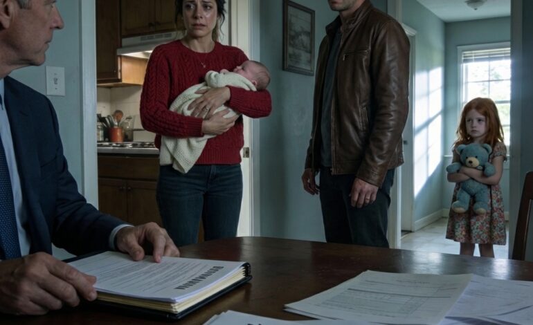 As i left the house after my husband promised he’d handle the baby while working from home, my daughter grabbed my hand and said her dad had been acting strangely the night before, whispering to someone that it all had to happen “first thing in the morning,” and a chill ran through me as i rushed back home.