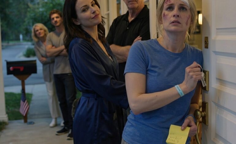 Three days after a drunk driver put me in a county hospital, my father leaned over my bed and hissed, “Pay up or get out,” then treated my recovery like an overdue favor; when I came home, a padlock and a sticky note sat on my closet like a verdict, and the scariest part wasn’t being shut out—it was realizing he’d been rehearsing this for years, right up until that crooked lighthouse painting in his office started to look like a door.