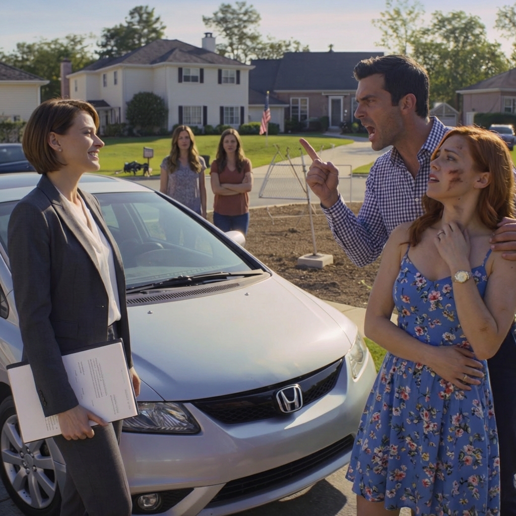 My husband flew our kids to Tuscany to marry his twenty four year old assistant, then texted me, “Be gone when we return. I hate old things,” so when their laughing convoy rolled back into our cul de sac and Frank yelled, “Where’s my house?”, he didn’t realize I was parked across the street in my Honda, smiling, with the one folder that could flip his “new life” upside down.