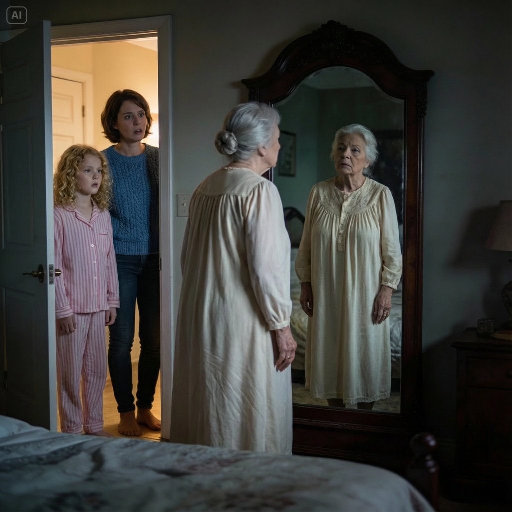 My mother moved in for care after her diagnosis. Two nights later, my daughter whispered, ‘Grandma doesn’t blink at night.’ We opened her door… and what we saw made us freeze.