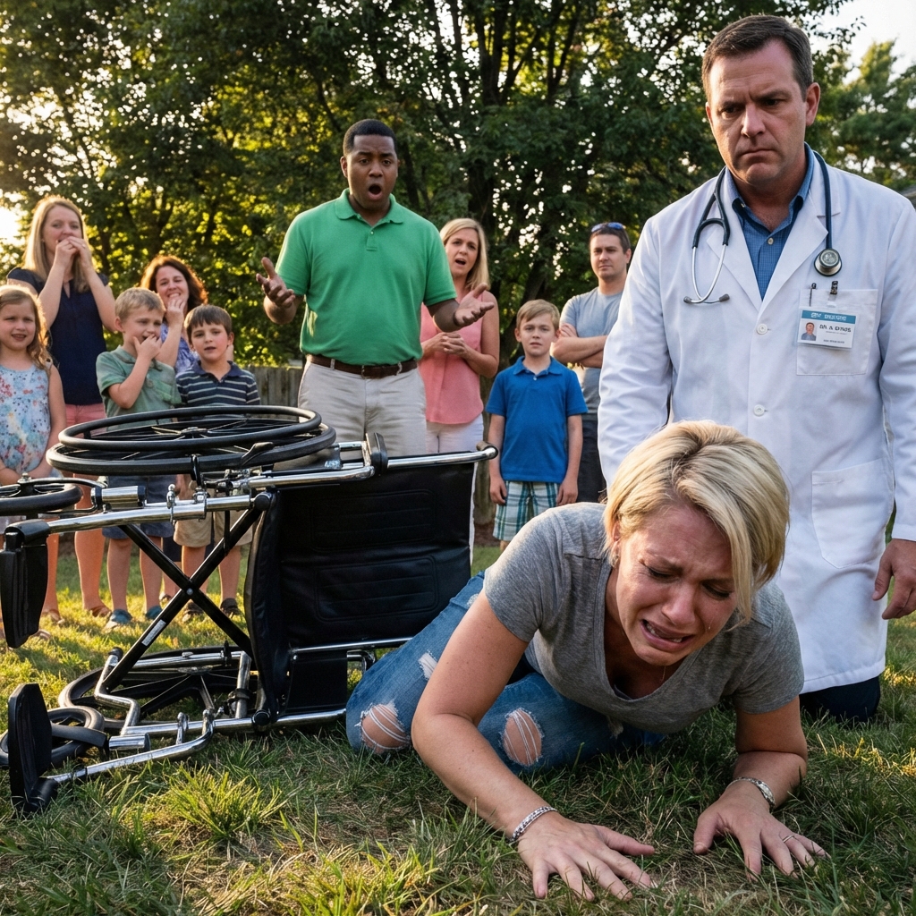 My brother pushed me out of my wheelchair at our family reunion. ‘Stop faking for attention.’ Everyone laughed as I lay on the ground. What they didn’t know was that my doctor was standing right behind them. He cleared his throat and said five words that ended everything.