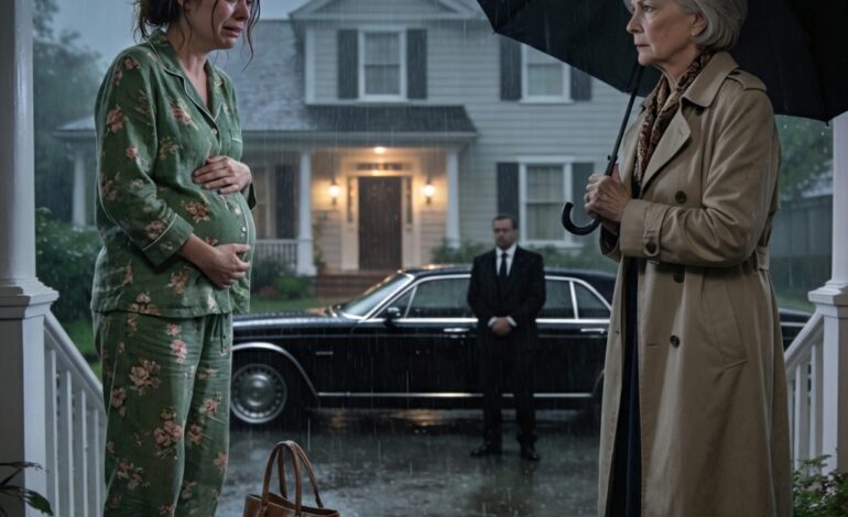 He shut the door in my face during a storm and left me shivering outside. Then my billionaire grandma showed up, saw me soaked to the bone, and calmly said to her assistant, ‘Call demolition. This house ends today.’