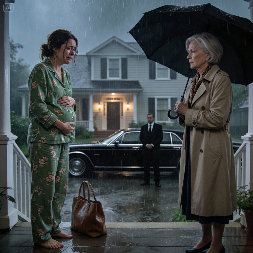 He shut the door in my face during a storm and left me shivering outside. Then my billionaire grandma showed up, saw me soaked to the bone, and calmly said to her assistant, ‘Call demolition. This house ends today.’