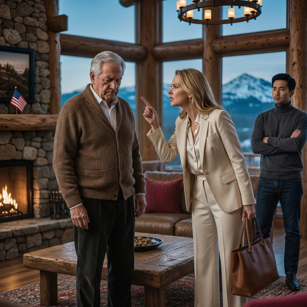 My daughter-in-law burst into my Aspen cabin with suitcases and a smile that didn’t belong to family, looked at my son, and said, “We’re moving in,” like the keys were already in her pocket, but the real chill hit when her eyes locked on the sealed envelope with the county seal on my coffee table—and I realized she hadn’t come for a vacation, she’d come to take control of my life before the snow even melted.