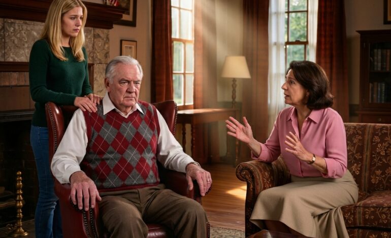 On my grandfather’s porch in Nashville, he squinted at my rideshare and asked, “Where’s the black SUV we gave you?”—and my mom answered for me, smiling like it was harmless: “Your sister needed it more.” Then my grandpa walked me into his cedar-scented living room, set a single key fob on the coffee table like a warning, and asked one question that made my mother’s face drain of color.