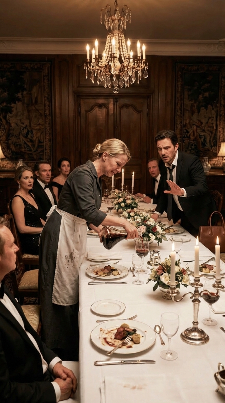 I was serving guests at my husband’s party while grieving my mother’s death. He laughed and said, “Cry later. Serve now,” as if my pain meant nothing. But when his boss learned who I truly was, he walked straight up to my husband— and ended him with a single sentence.