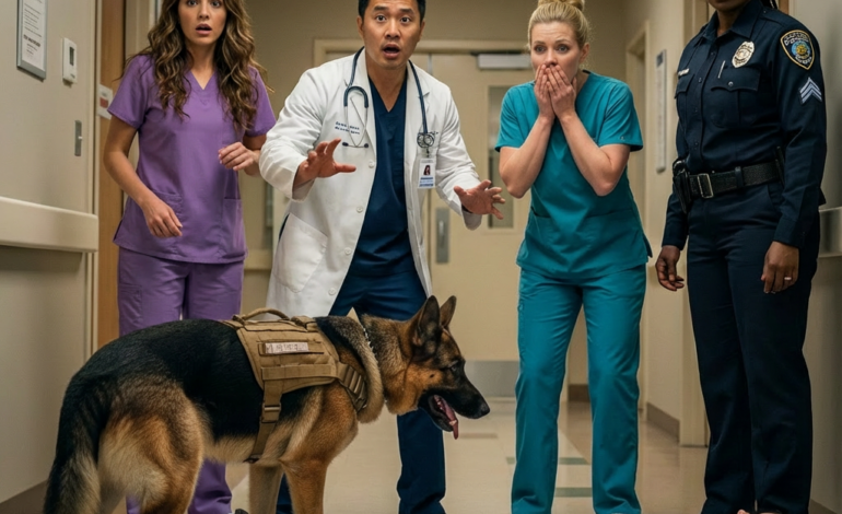 “You Can’t Bring Animals In Here!” — A Military Dog Dragged A Little Girl Into My ER, And The Bracelet On Her Wrist Uncovered A Family Secret-H
