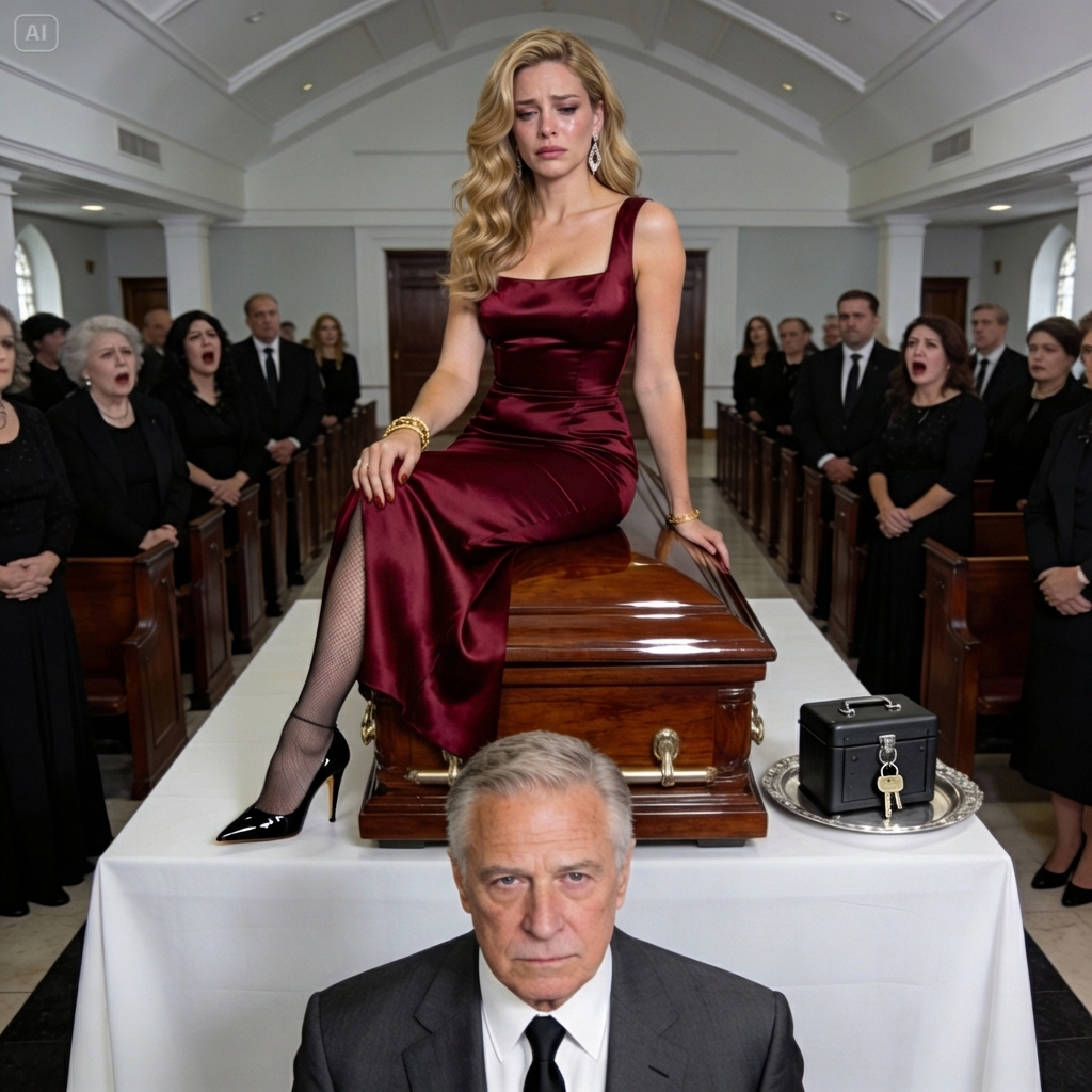 During my brother’s funeral, his widow sat on the coffin and announced she’d inherit $50 million. “Hand me the safe keys,” she said. The room chuckled. My father obeyed. But when the safe revealed only two $50 bills, the truth about my brother finally surfaced. I burst out laughing because my brother was…