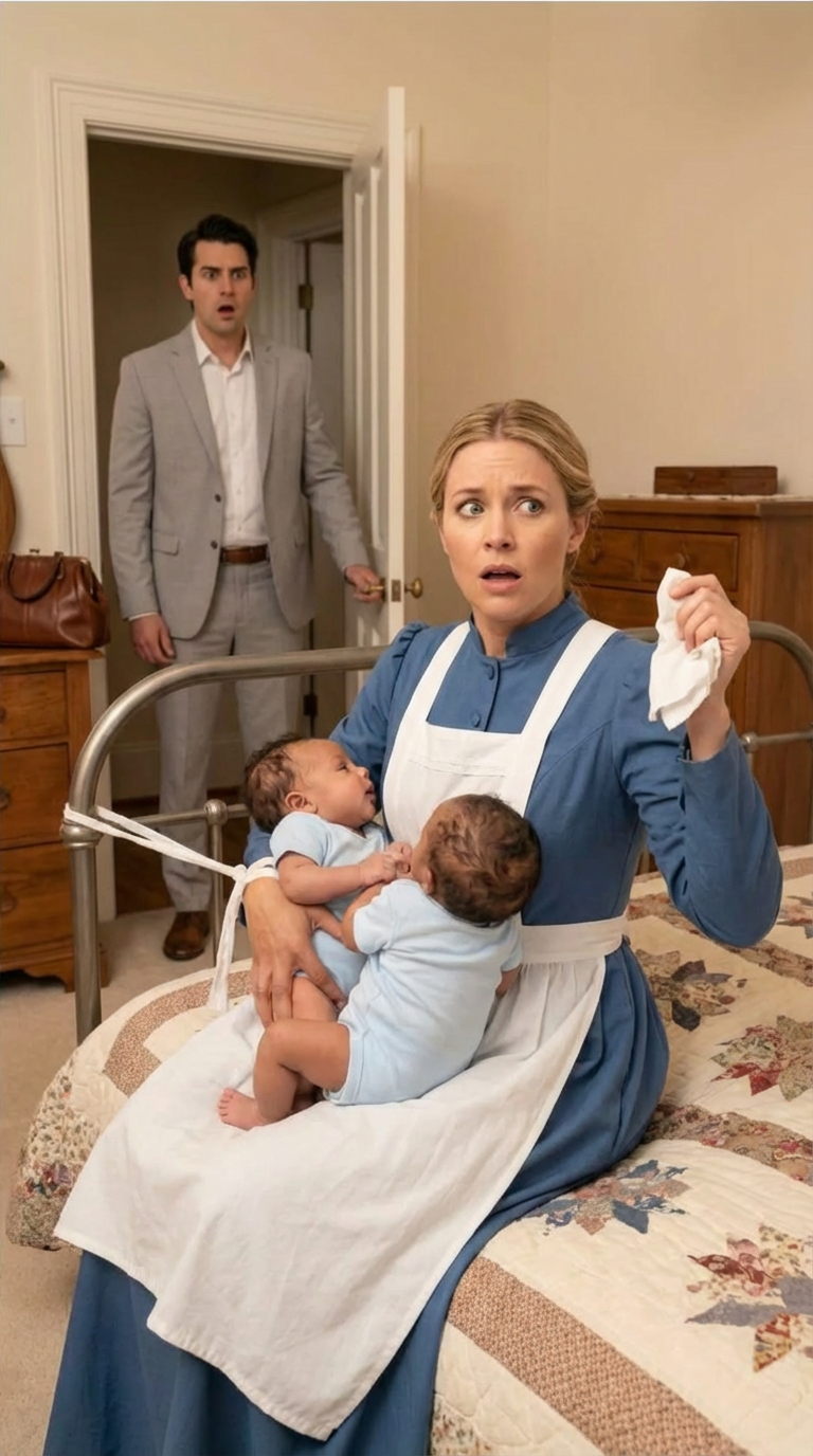 “He came home earlier than expected and discovered his twins crying — and his maid bound to the bed… What followed uncovered the darkest secret his family had been hiding.”