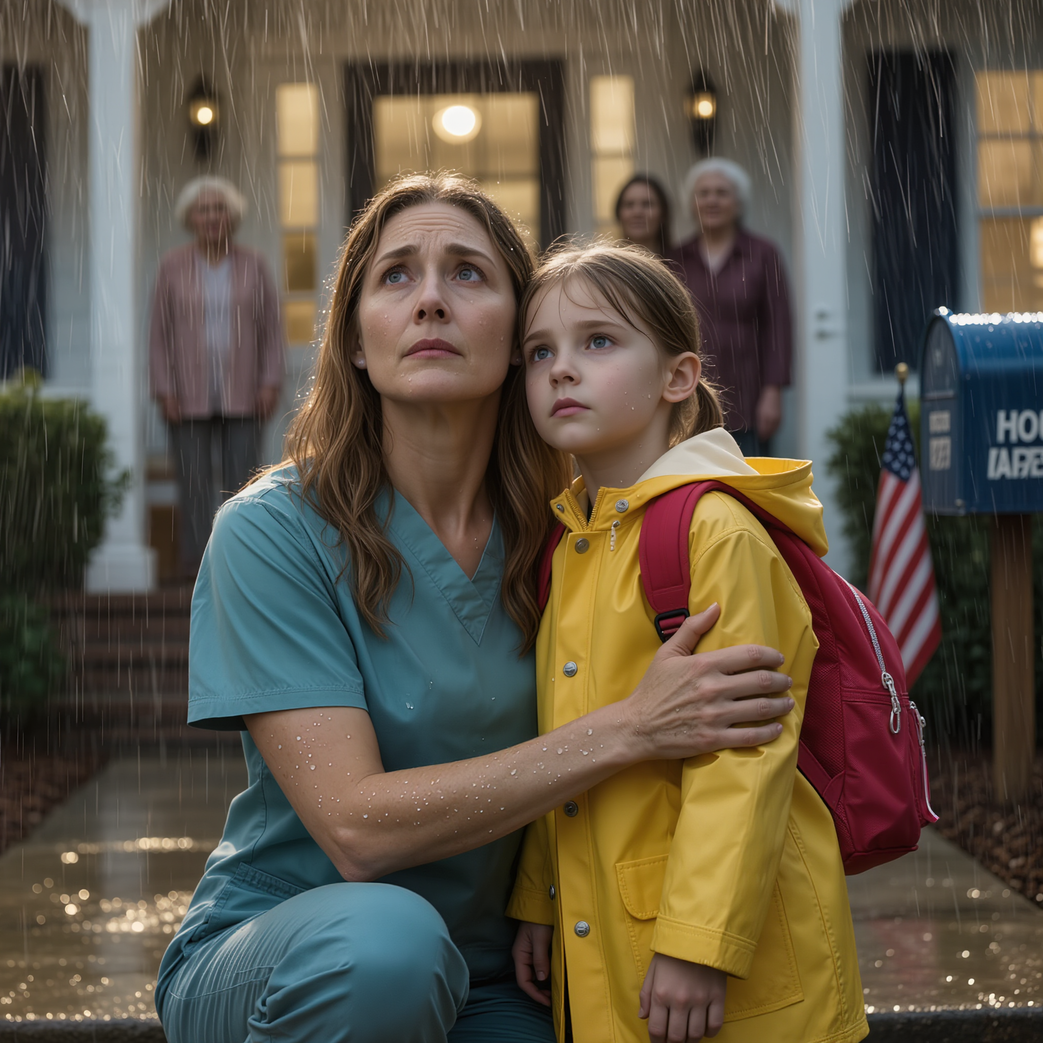 My 11-year-old came home and her key wouldn’t unlock the door. She stayed under the covered porch, damp and cold, telling herself she only had to wait a little longer for someone to open up—except that “a little longer” stretched to nearly five hours in the rain. When my mother finally stepped out, she glanced right past my child and said, “We’ve all decided you and your mom don’t live here anymore.” I didn’t yell. I didn’t beg. I just said, “Understood.” Three days later, my mother opened a letter… and her hand went still.