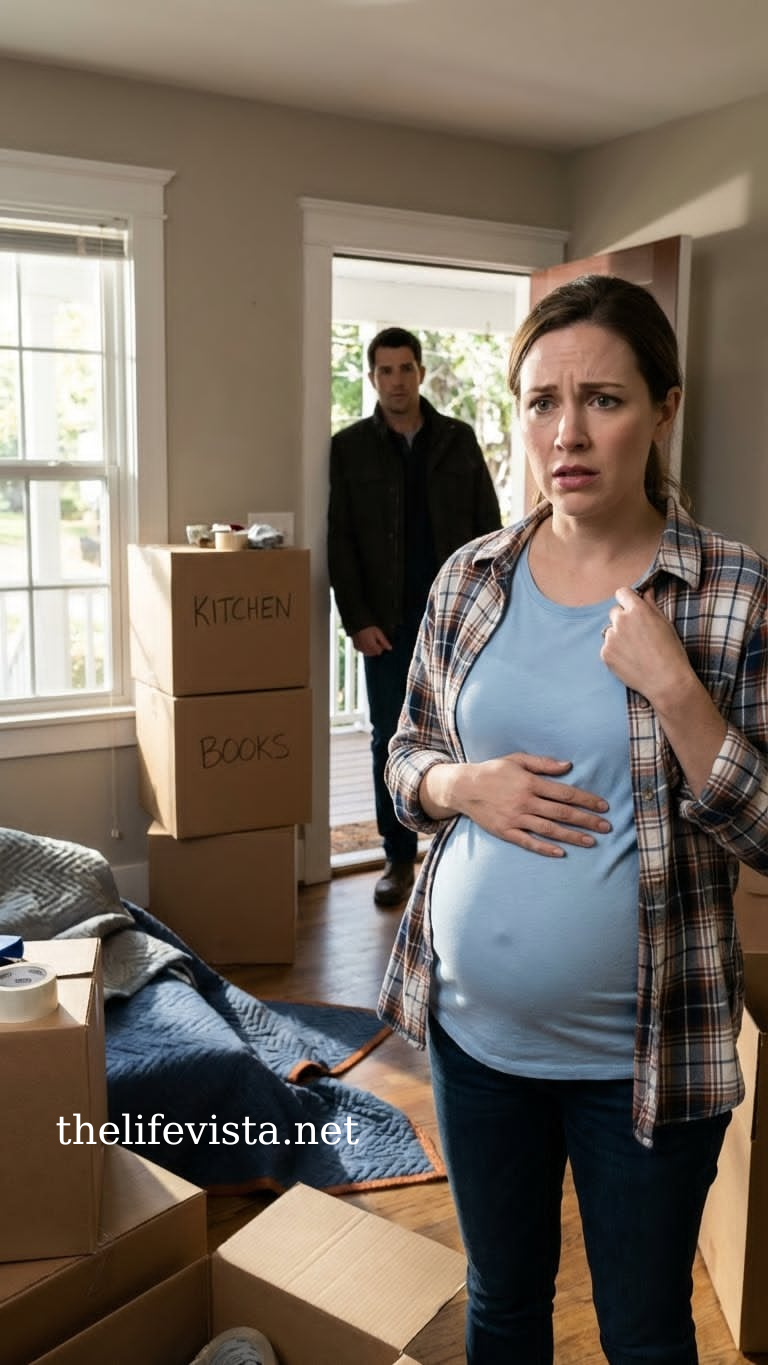 My husband left me home alone while I was about to give birth, joking I could go to the hospital myself. When he returned from his trip… the house was completely empty.