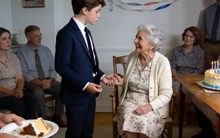 “At his grandma’s birthday, my son stood up in a suit. She said, ‘Sit down, you’re embarrassing yourself.’ He looked her in the eye and said, ‘No, I’m setting us free.’”