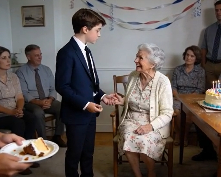 “At his grandma’s birthday, my son stood up in a suit. She said, ‘Sit down, you’re embarrassing yourself.’ He looked her in the eye and said, ‘No, I’m setting us free.’”