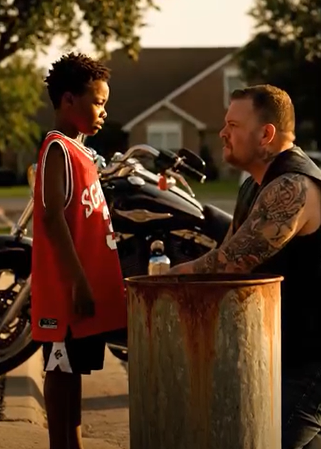 A boy was shooting into a trash can, and I decided to stop. The words he spoke afterward devastated me.