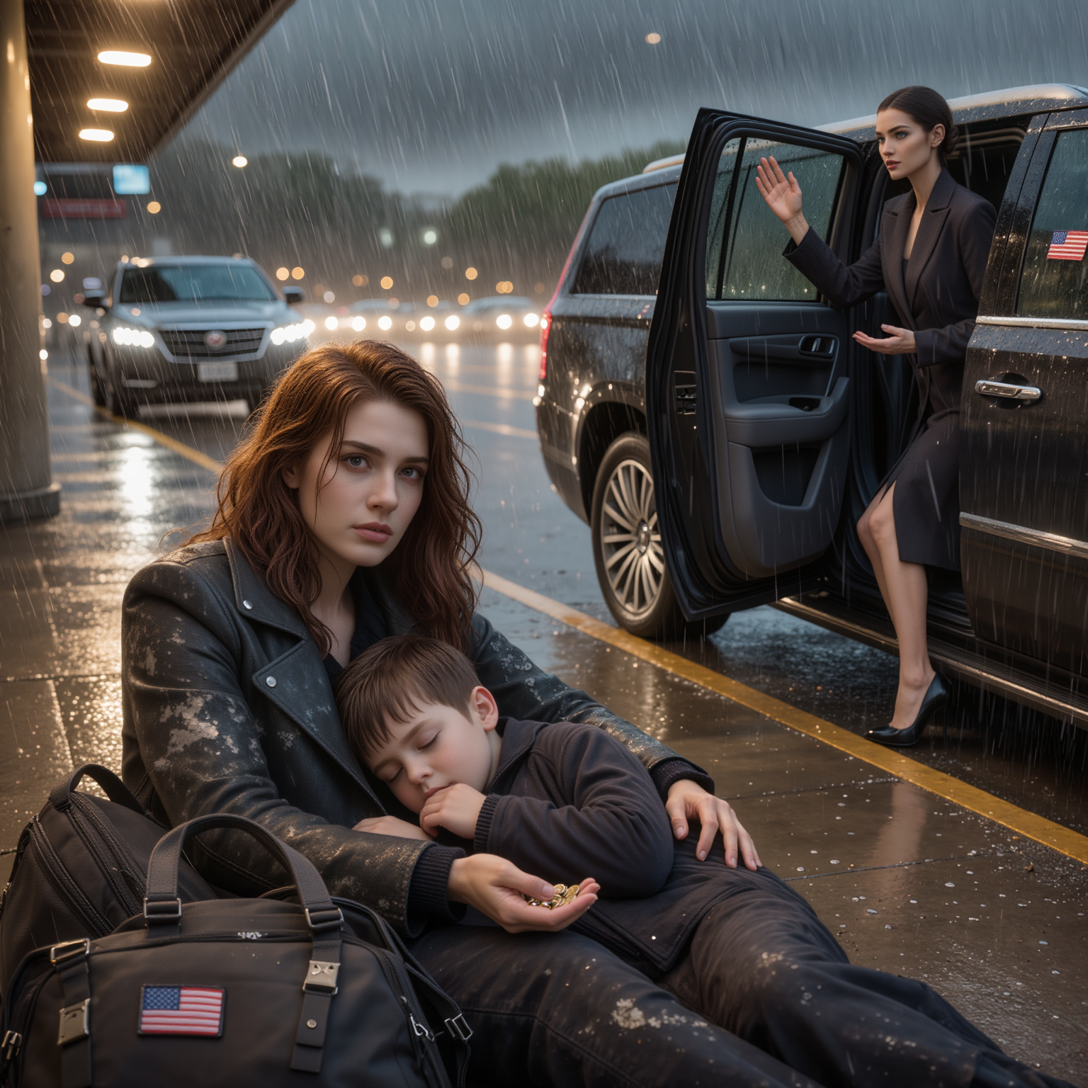 Three years after my husband was gone, his family acted like my child and I had never existed. I ended up at the bus station with two bags, counting coins for a ticket when his sister pulled up in a luxury SUV I’d never seen before, stepped out in high heels, and stared at me like she’d been searching for days. No sorry. Just one cold sentence as she opened the door: ‘Get in. You need to hear what really happened.’