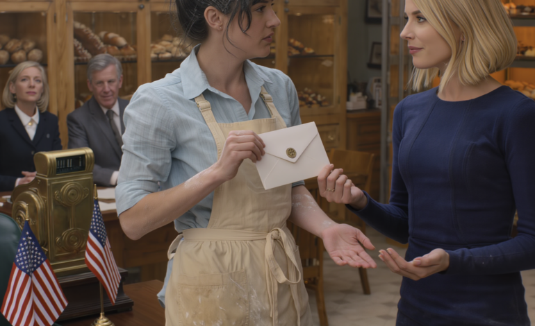 ‘Your parents are going to give the bakery to your sister.’ My mother didn’t even look at me. After twelve years of waking up at 5 a.m., they replaced me with Madison, who had a marketing bachelor’s degree, as if I were some old, worn-out oven they could finally replace. I didn’t argue. I took off my apron, stepped out into the cold air… then came back in and placed a small, sealed envelope in my sister’s hand.