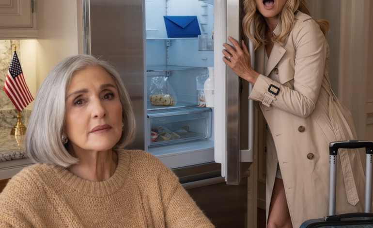 My daughter spent my entire monthly pension on a Christmas vacation, leaving me with a nearly empty kitchen. She returned with a tan and a radiant smile, expecting me to beg for help. But when she opened the refrigerator to cook dinner, the smile vanished because what she saw inside made her scream in terror.