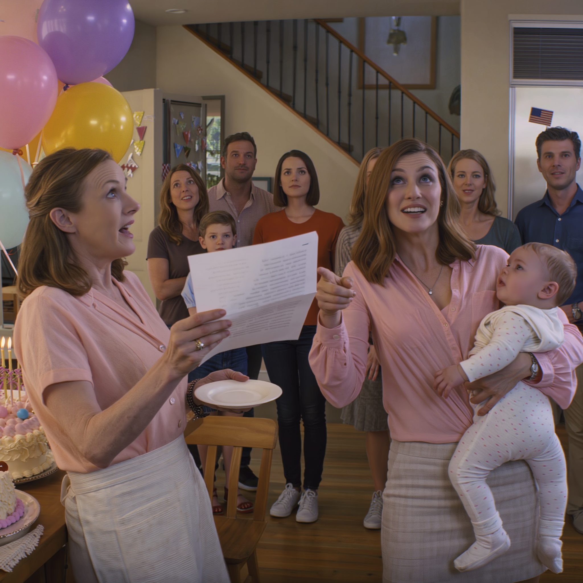 Two days after my husband’s funeral, I went to my sister’s son’s first birthday party and tried to smile until she leaned in and whispered, ‘That baby is his child. So, I’m going to take half of what he left.’ Then she pushed a stack of documents across the table as if it were a keepsake. I just said, ‘Oh, I see,’ and swallowed a laugh… because my husband hadn’t given me a surprise. He had set a trap for me, and she had just walked right into it.