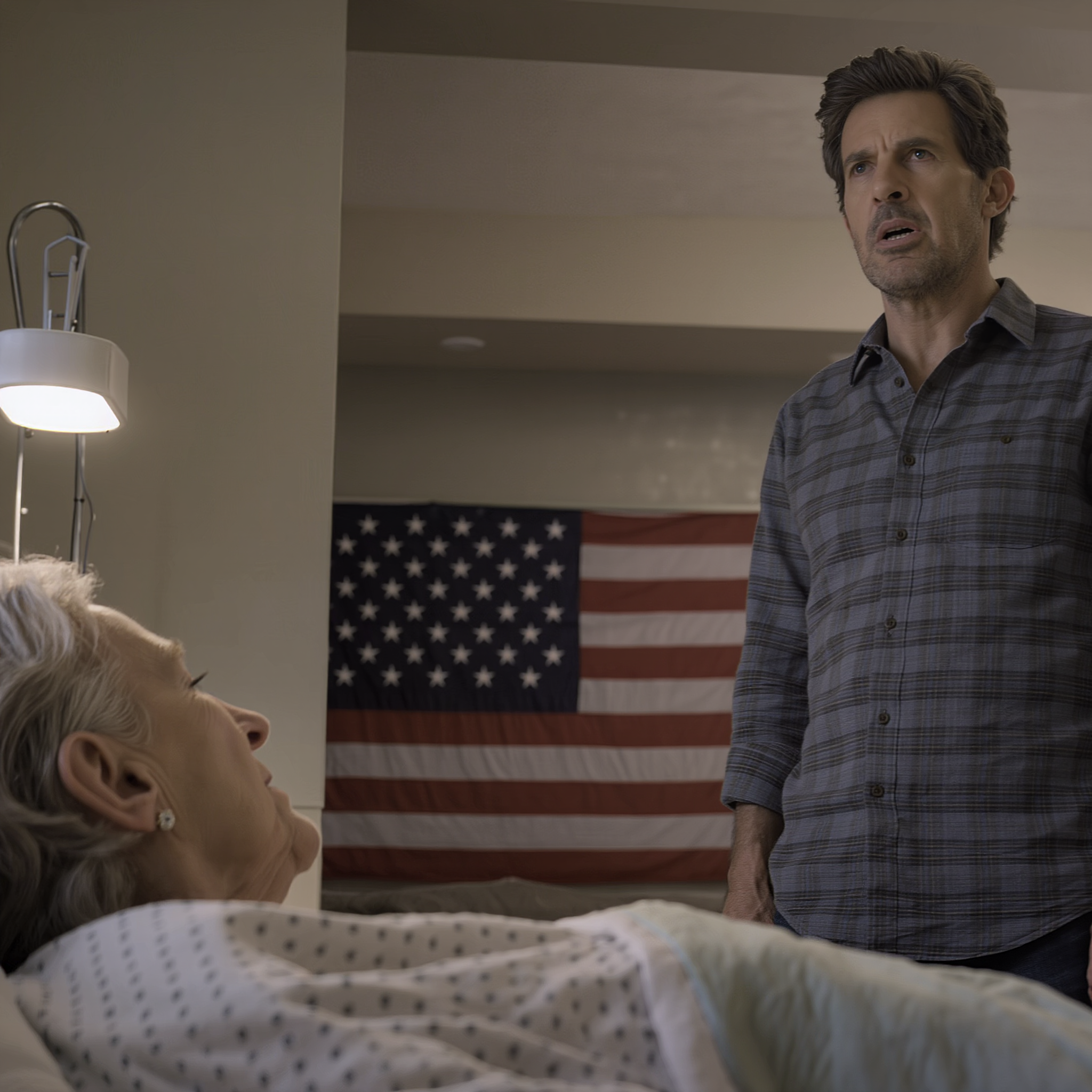 I woke up after a 6-month coma in a suburban Chicago hospital; I barely managed a smile when my son dropped a sentence like a knife: “Mom, I let my in-laws move into the house because we thought you wouldn’t make it.” His wife stood in the doorway, ice-cold: “Find somewhere else to live.” I just nodded and quietly walked out… but exactly three hours later, they came back—and what was waiting made them both go rigid…