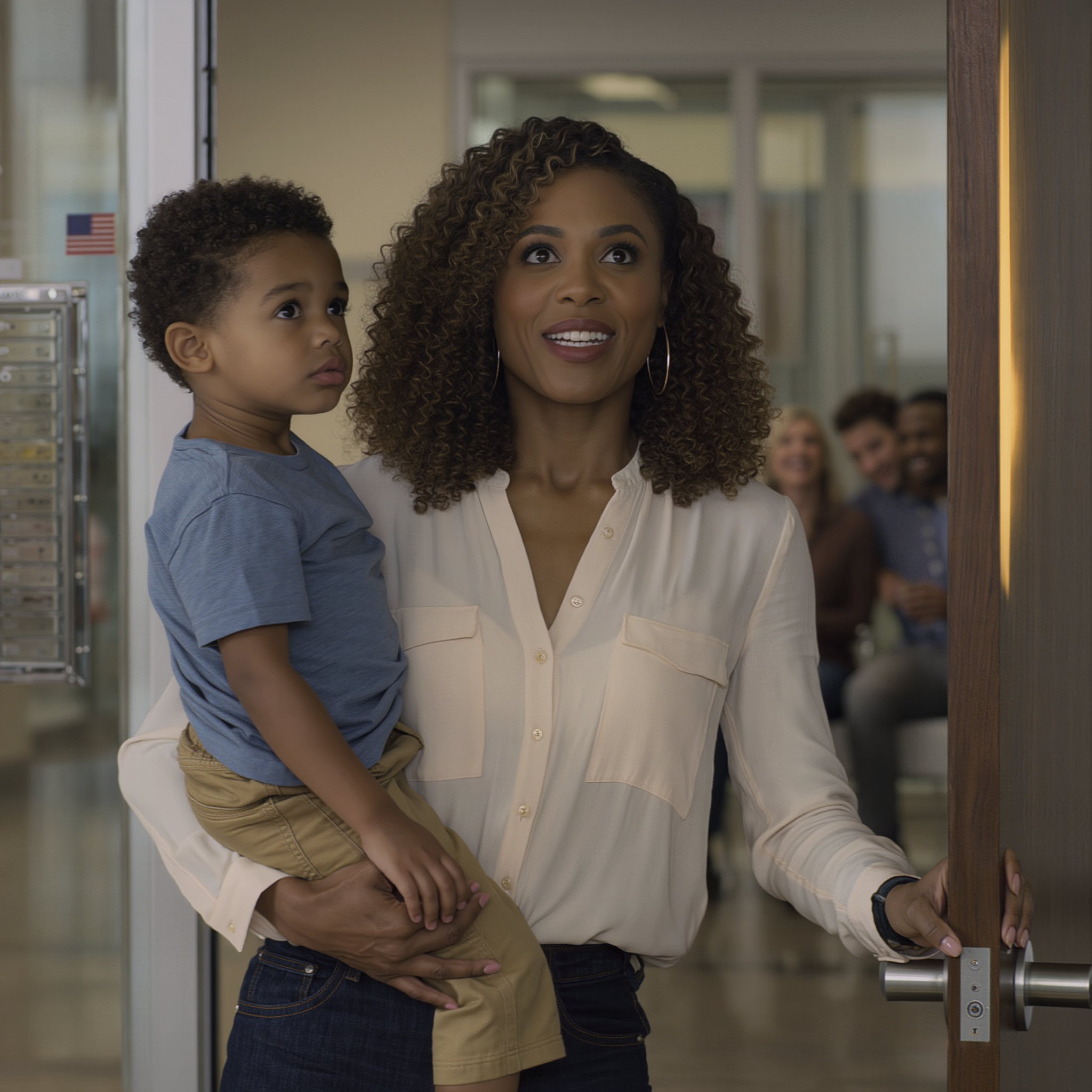 I won 50 million dollars in the lottery and carried my little boy to my husband’s sleek downtown office to share the good news, but as I stood outside his door listening to the laughter, clinking glasses, and a woman’s voice calling him “baby,” I quietly wiped my tears, tightened my grip on my son, and decided that from this moment on, everything in our lives would change.