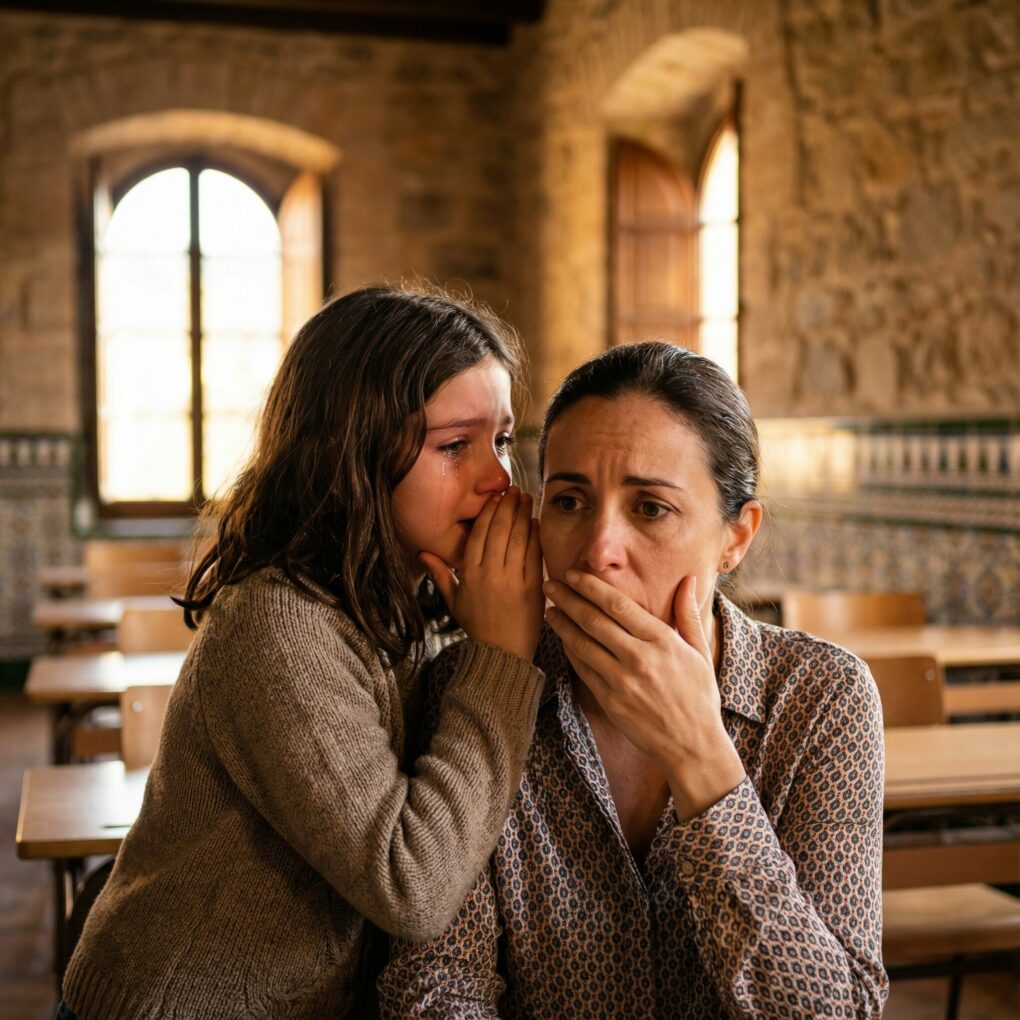 The girl whispered to her teacher: “I’m scared to go home! My stepfather always does that to me.” — That night, the police discovered a h0rrifying secret in the dark basement…