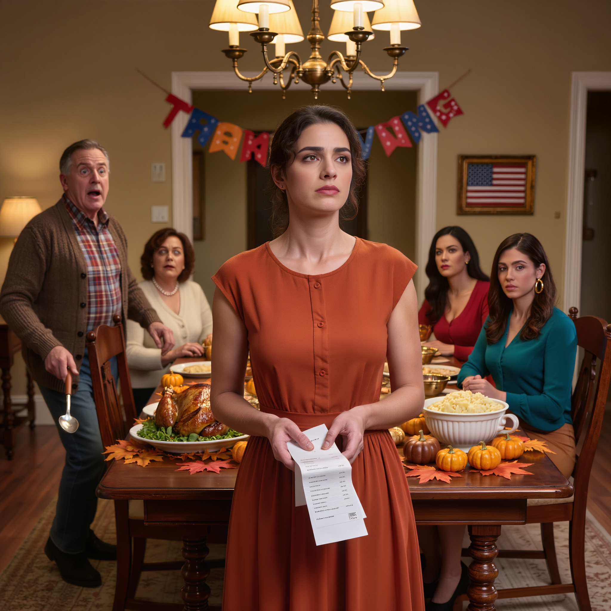 Thanksgiving: “Your wedding was amazing! When was your wedding?” I asked, “Me too. You got an invitation.” The air froze. Dad: “We didn’t get any.” I pulled out several delivery receipts—each signed. “Mom threw them all away.”