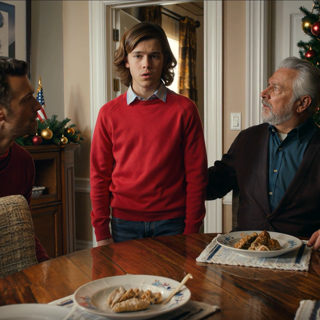 At Christmas Eve dinner, my grandfather visited and asked, “Did you like the house I gave you two years ago?” I froze. “What house? I never received anything…” My grandfather slowly turned to my parents—their faces drained of color. And then… everything came rushing to the surface.