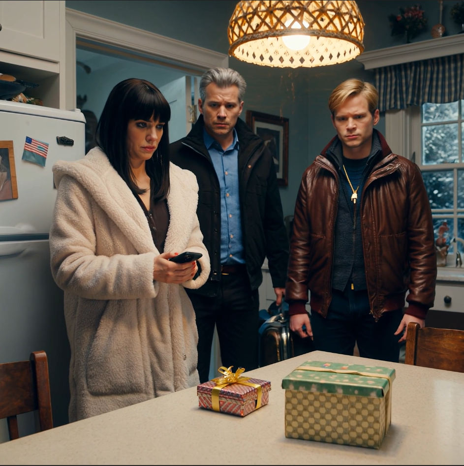 I came home for Christmas, but the house was empty, and Dad’s only text was, “Heat up the leftovers,” because he took my golden brother to a luxury dinner without me—so I packed one bag, vanished, and when they came home and opened the door… what they saw left them frozen.