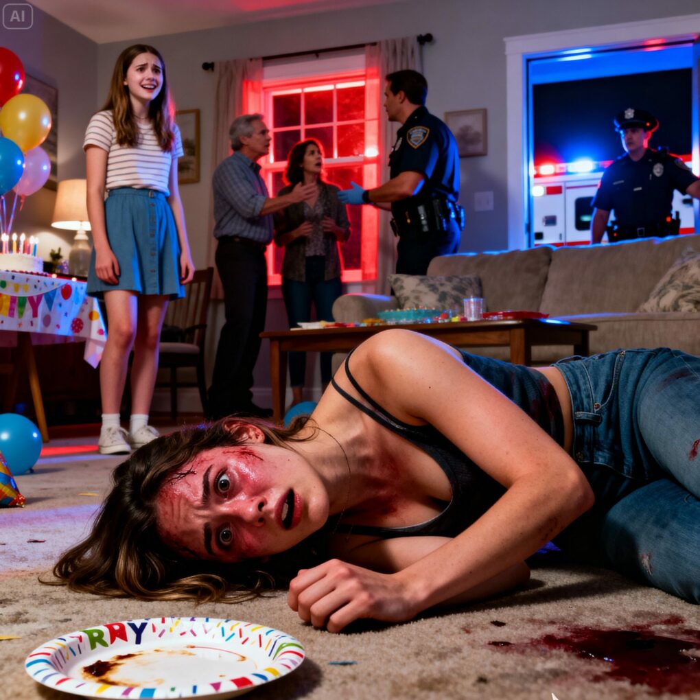 At my birthday party, my sister secretly mixed my allergen into my food and called it a prank. My parents defended her while I was rushed to the hospital in anaphylactic shock. They threatened to kick me out—until the police showed up