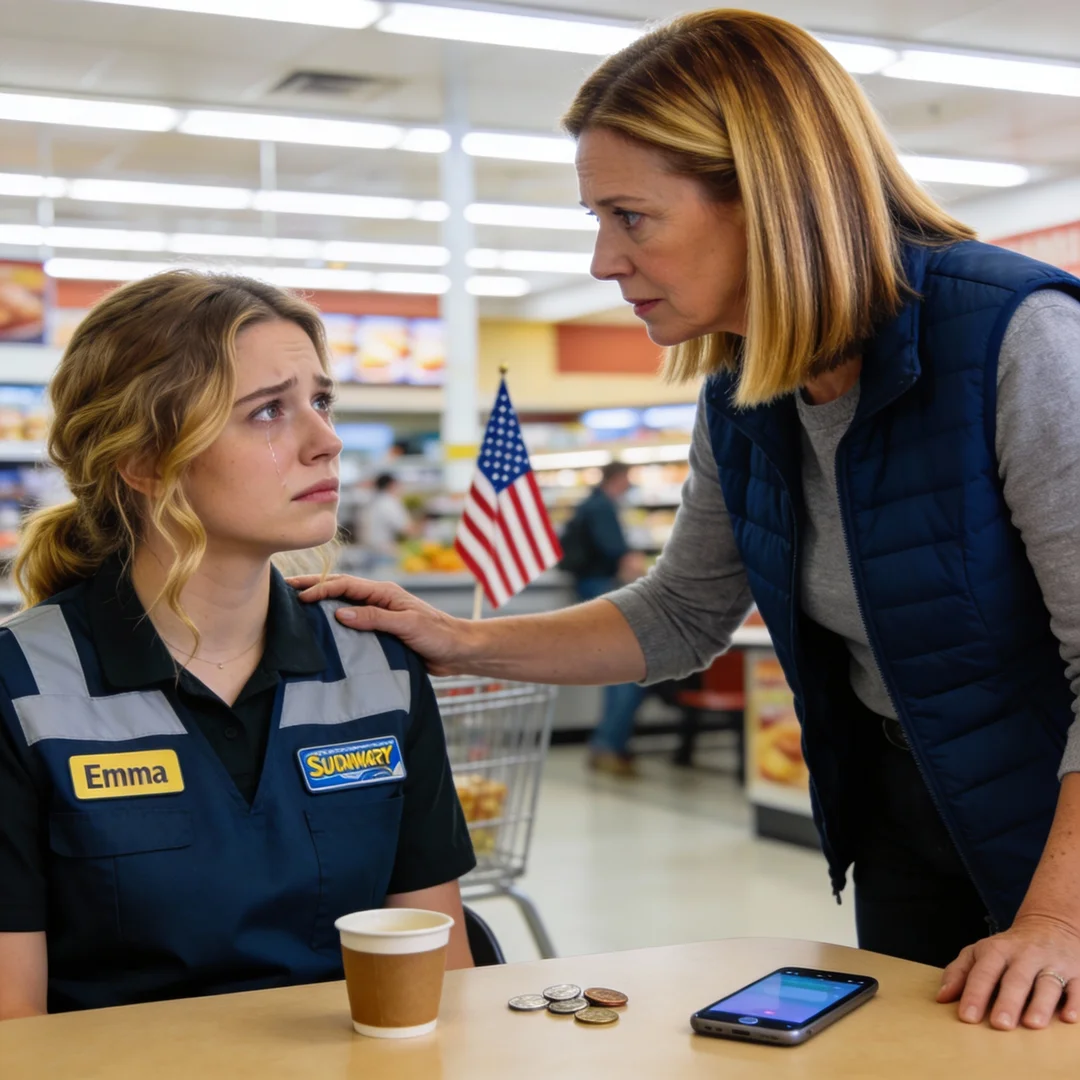 I found my daughter sitting alone at a table in the mall’s food court, not shopping or eating—just arranging coins in careful rows on a napkin, as if hoping they’d add up to something more than what she had. I asked, “What happened to the car we gave you?” Her voice caught. “He took it,” she said softly. “His mom grabbed everything else.” She glanced quickly at her little girl, then lowered her eyes, telling me in a whisper that they’d been threatening her with my granddaughter to keep her silent. I didn’t raise my voice or show fear. I slid into the seat across from her and promised, “It’s okay. Mom will take care of this…”